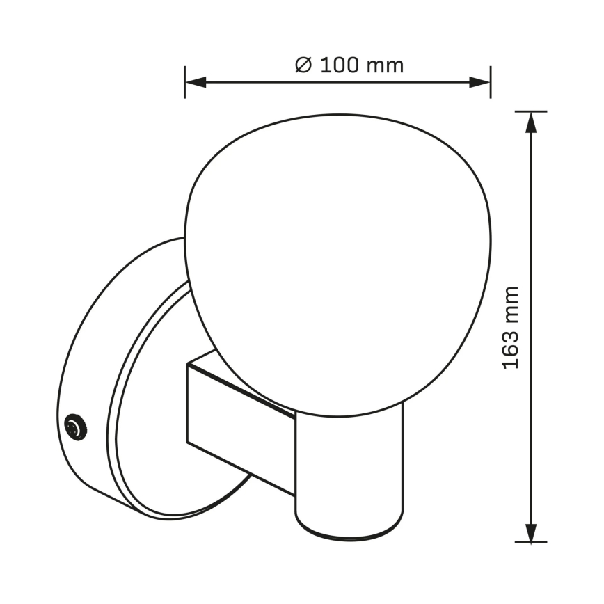Aplique de parede para casa de banho POLA 1xG9/5W/230V IP44 preto/transparente