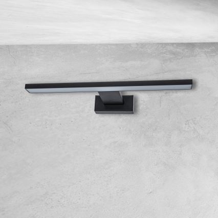 Aplique de parede para casa de banho SHINE LED/7W/230V 30 cm IP44 preto