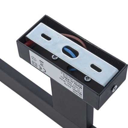 Aplique de parede para casa de banho SHINE LED/7W/230V 30 cm IP44 preto