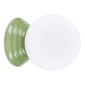 Aplique de parede para casa de banho ZORI 1xG9/8W/230V IP44 verde