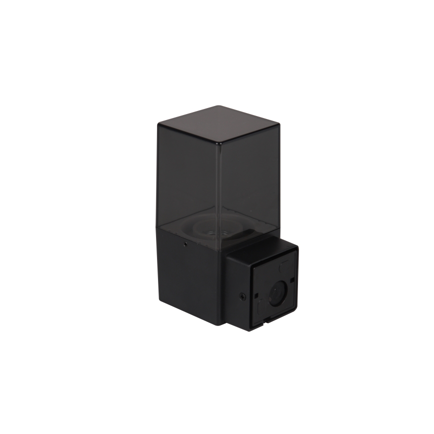 Aplique de parede exterior com sensor de movimento e de crepúsculo 1xE27/40W/230V IP44 preto/fumê
