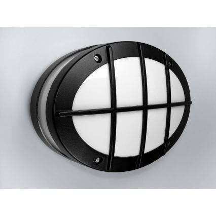 Aplique de parede para exterior GALLUN 1xE27/60W/230V IP54 preto