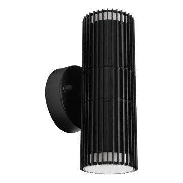 Aplique de parede para exterior LANTHEA 2xGU10/11W/230V IP44 preto