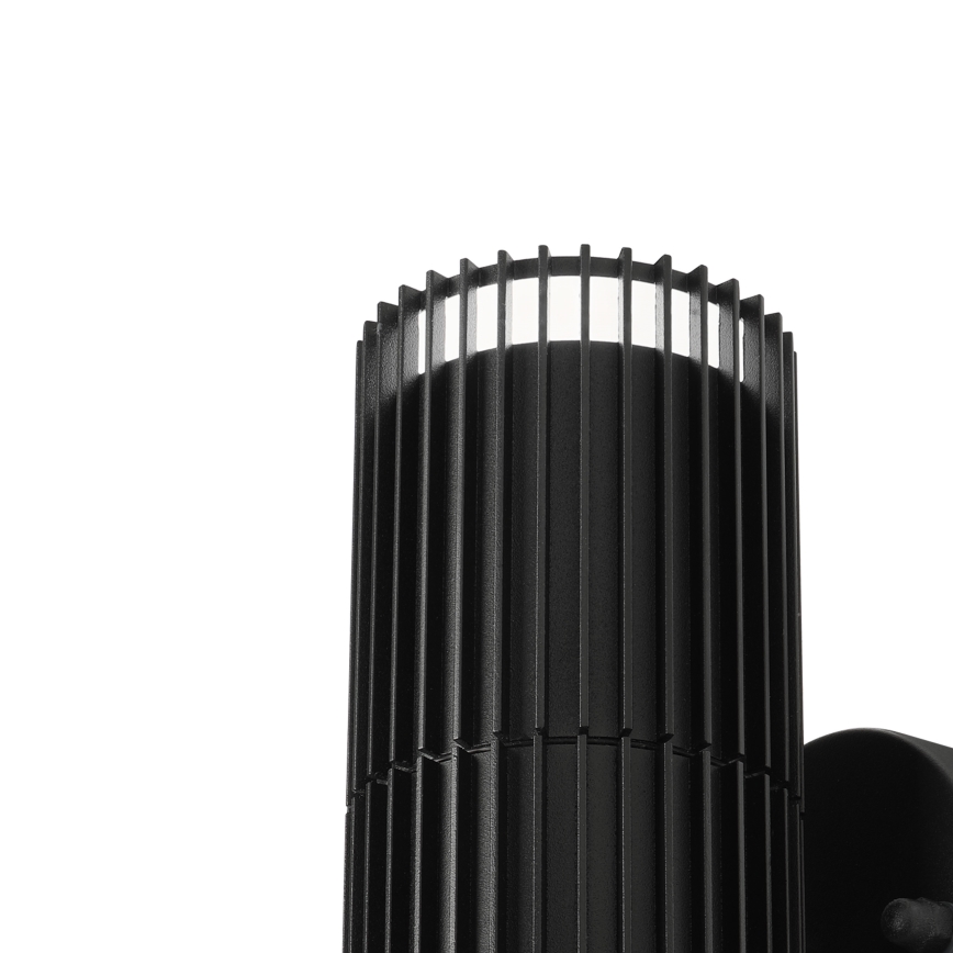 Aplique de parede para exterior LANTHEA 2xGU10/11W/230V IP44 preto