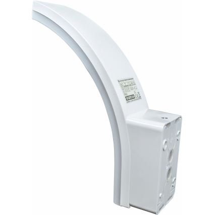 Aplique de parede exterior LED dimerizável com sensor de movimento e crepuscular LED/12/15/20W/230V IP65 branco