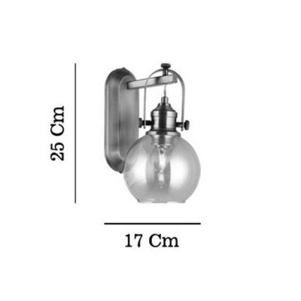 Aplique de parede POLINO 1xE27/40W/230V bronze