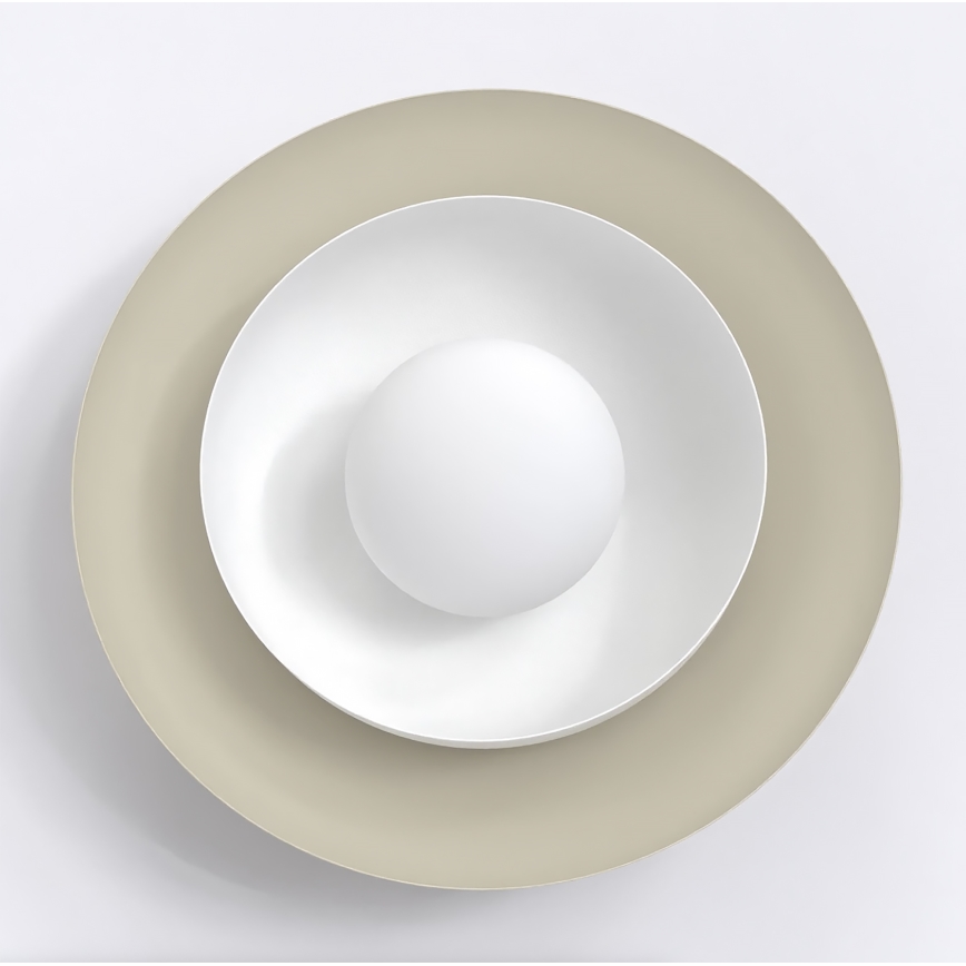Aplique de parede POPPI 1xG9/8W/230V bege/branco