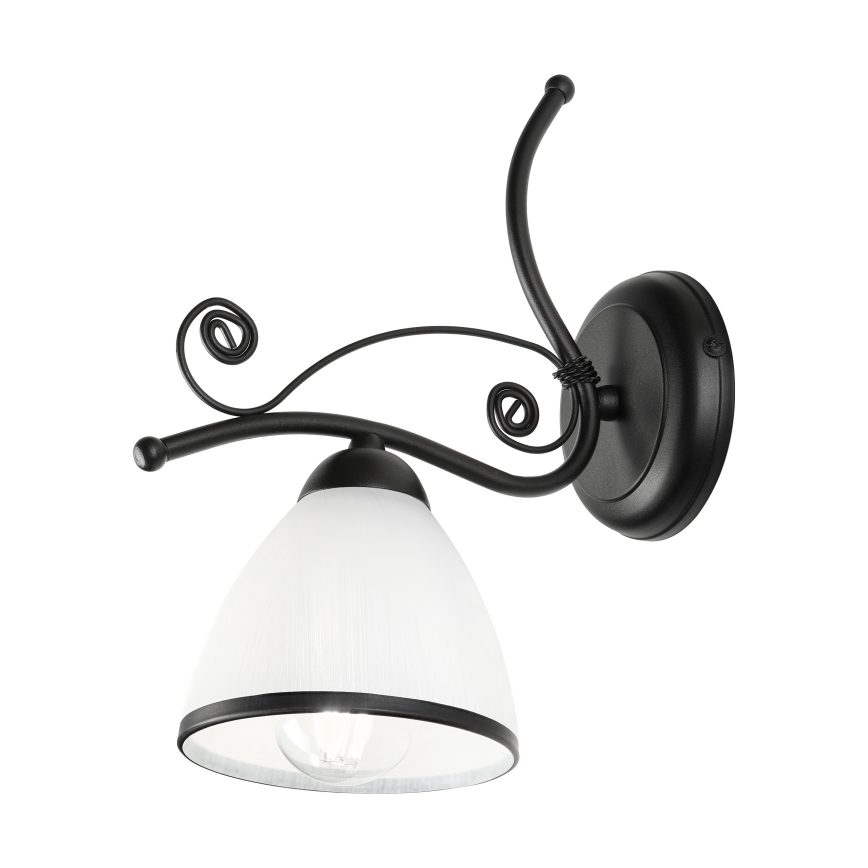 Aplique de parede RETRO 1xE27/60W/230V preto/branco