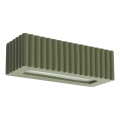Aplique de parede RIGATA 1xE27/15W/230V cerâmica/verde