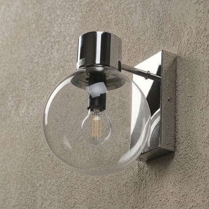 Aplique de parede SFERIO 1xE14/5W/230V cromado brilhante/vidro transparente