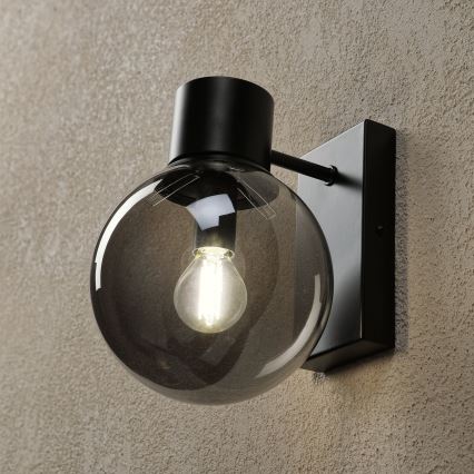 Aplique de parede SFERIO 1xE14/5W/230V preto/fumê