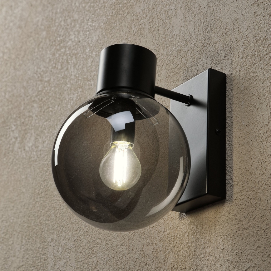 Aplique de parede SFERIO 1xE14/5W/230V preto/fumê