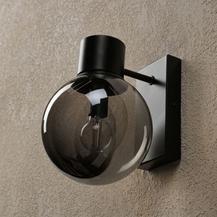 Aplique de parede SFERIO 1xE14/5W/230V preto/fumê