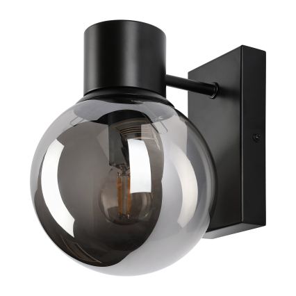 Aplique de parede SFERIO 1xE14/5W/230V preto/fumê