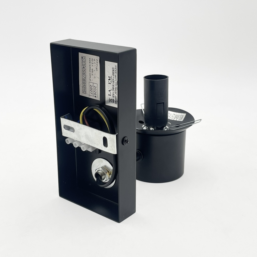 Aplique de parede SFERIO 1xE14/5W/230V preto/fumê