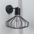Aplique de parede SOLANO 1xE27/15W/230V preto/cromado brilhante