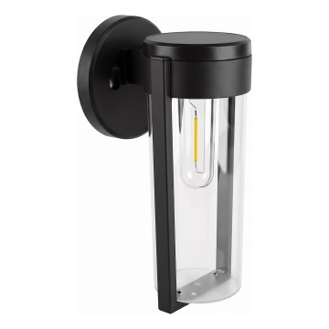Aplique de parede solar LED/1W/3,7V 500 mAh IP65 preto