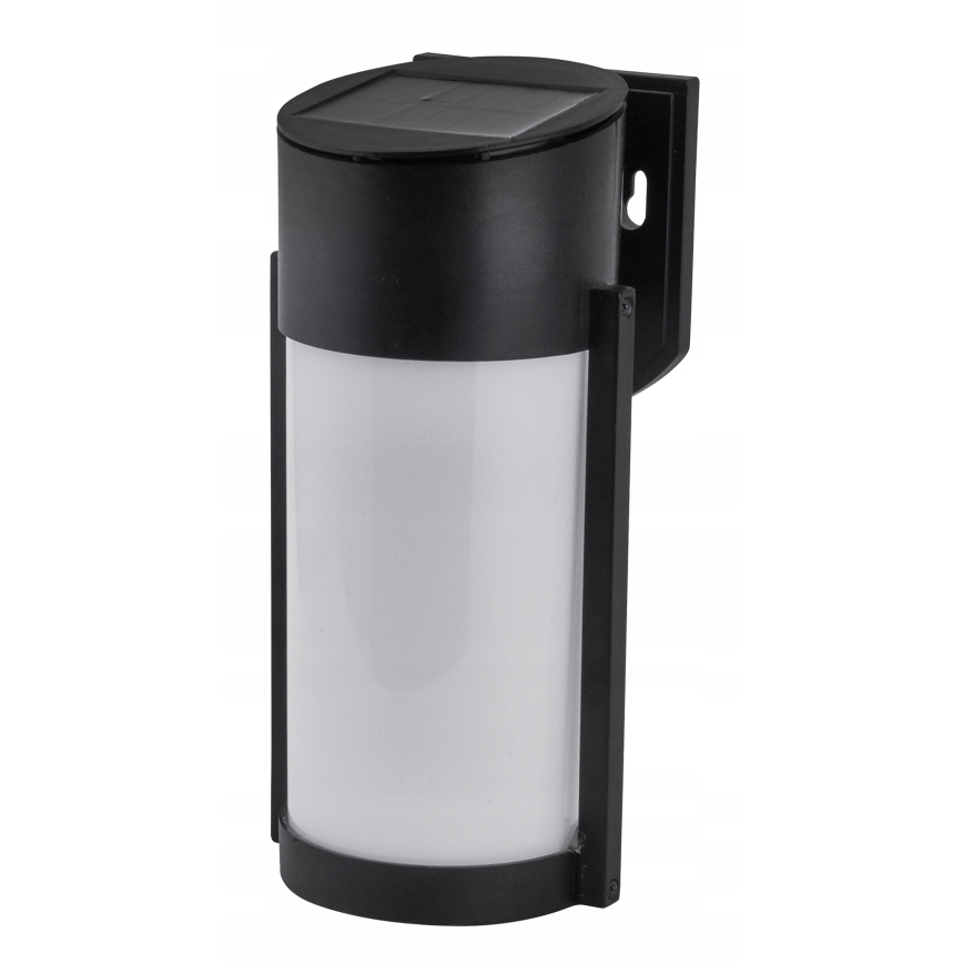Aplique de parede solar LED/3,7 V 300 mAh IP44 preto