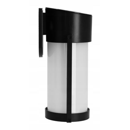 Aplique de parede solar LED/3,7 V 300 mAh IP44 preto
