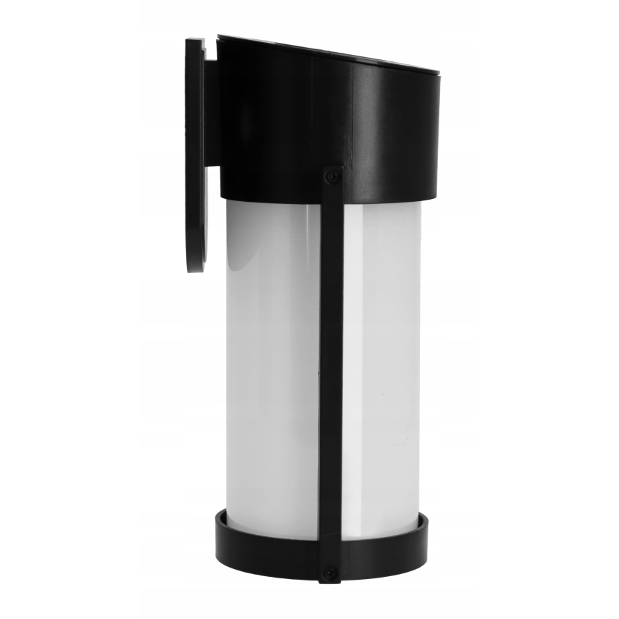 Aplique de parede solar LED/3,7 V 300 mAh IP44 preto