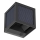 Aplique de parede solar LED com sensor, 9W/3,7V, 3000/4000/6000K, IP65, 2600 mAh, preto