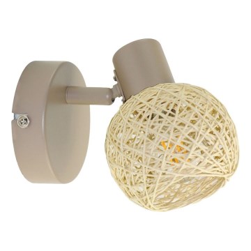 Aplique de parede spot DEX 1xE14/10W/230V bege/creme