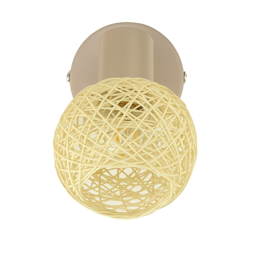 Aplique de parede spot DEX 1xE14/10W/230V bege/creme