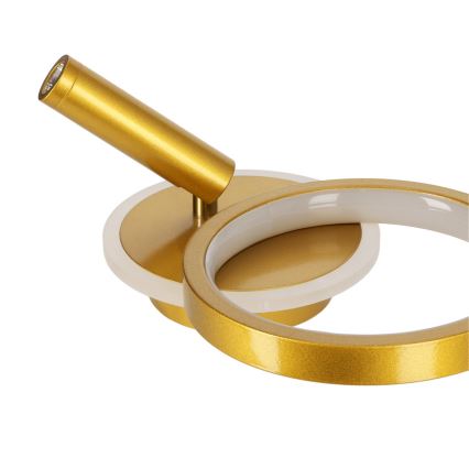 Aplique de parede spot LED MONET LED/15W/230V dourado