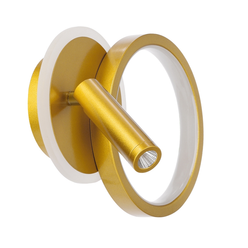 Aplique de parede spot LED MONET LED/15W/230V dourado