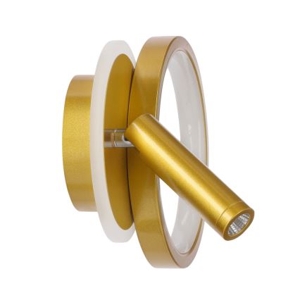 Aplique de parede spot LED MONET LED/15W/230V dourado