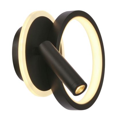 Aplique de parede spot LED MONET LED/16W/230V preto