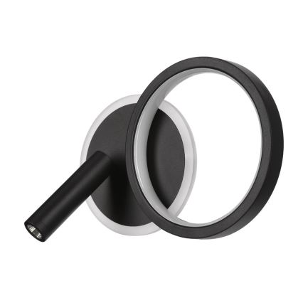 Aplique de parede spot LED MONET LED/16W/230V preto