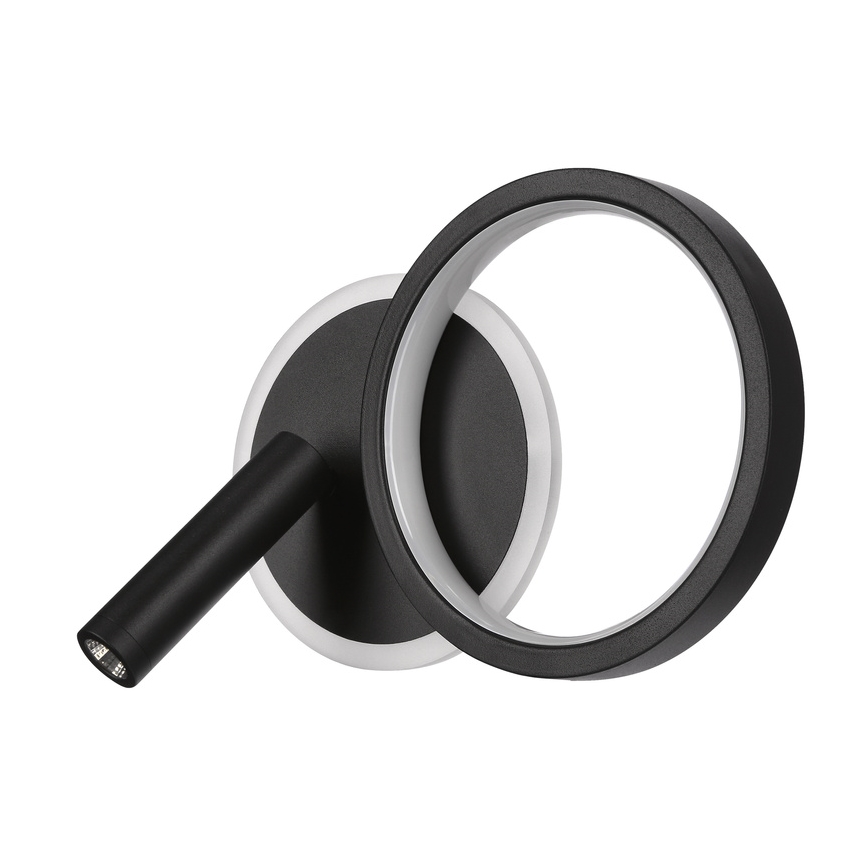 Aplique de parede spot LED MONET LED/16W/230V preto