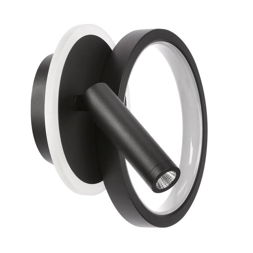 Aplique de parede spot LED MONET LED/16W/230V preto