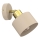 Aplique de parede spot PARKLA 1xE27/15W/230V bege/dourado