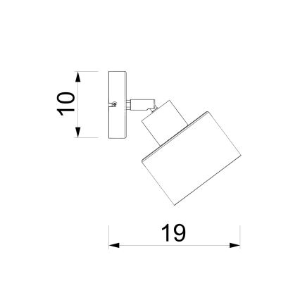Aplique de parede spot PARKLA 1xE27/15W/230V bege/dourado