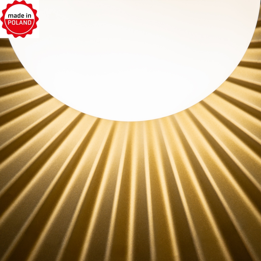Aplique de parede SUNPLISS 1xG9/10W/230V Ø 30 cm dourado/creme