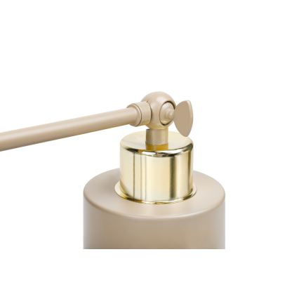 Aplique de parede tipo spot com interruptor ELEN 1xE27/35W/230V bege/dourado