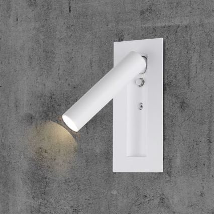 Aplique de parede tipo spot LED/2W/230V 3000K branco
