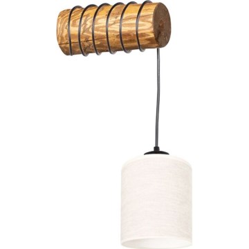 Aplique de parede TRENO 1xE27/25W/230V em pinho