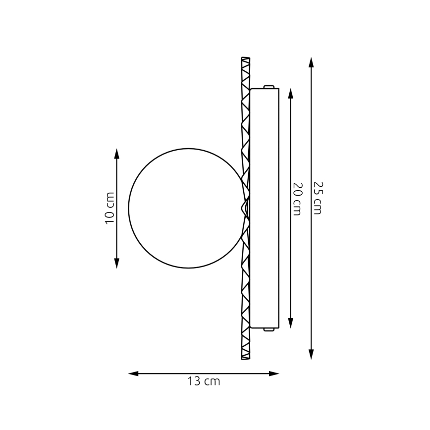 Aplique de parede UMBRA 1xG9/8W/230V branco
