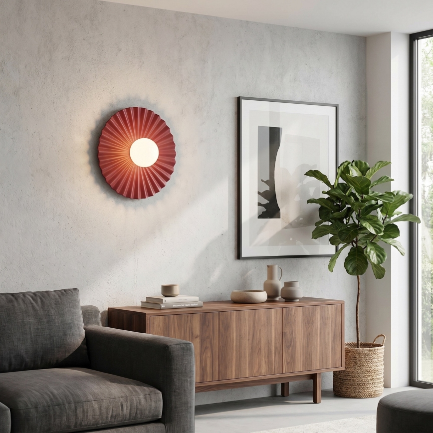 Aplique de parede UMBRA 1xG9/8W/230V vermelho