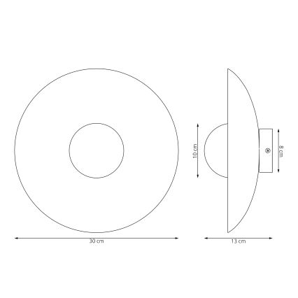 Aplique de parede VIBEZ 1xG9/8W/230V branco