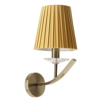 Aplique de parede VITORIA 1xE14/40W/230V amarelo/latão