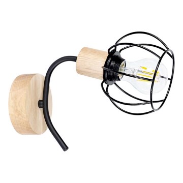 Aplique de parede VIVIANE 1xE27/60W/230V carvalho