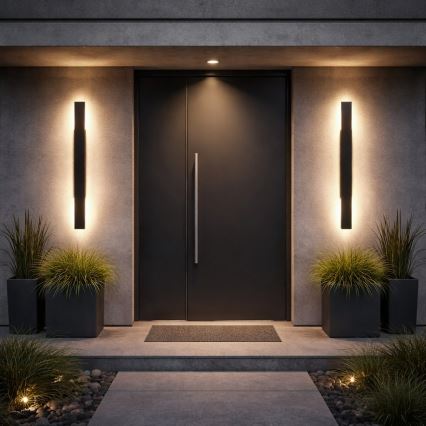 Aplique exterior LED WOW LED/11W/230V 3000/4000/6000K 60 cm IP54 preto