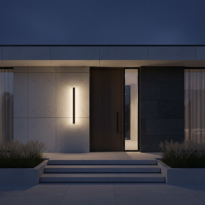 Aplique exterior LED WOW LED/11W/230V 3000/4000/6000K 60 cm IP54 preto