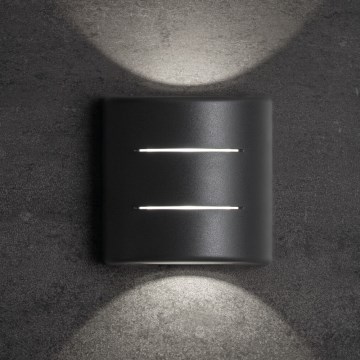 Aplique LED de parede para exterior REFAZI LED/6W/230V IP54 antracite