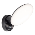 Aplique LED para exterior com sensor de movimento e de crepúsculo OLAF LED/10W/230V IP44 preto