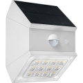 Aplique solar de parede com sensor LED/2,5W/3,7V 3000/4000/6000K IP65 1200 mAh branco